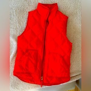 J.Crew Red Puffer Vest